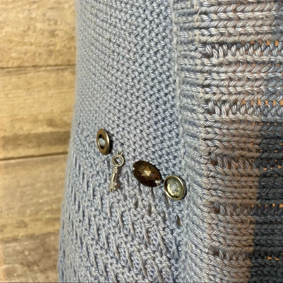 Pure handknit women’s‎ blue  open cardigan sweater in size x-small/small - Picture 5 of 10